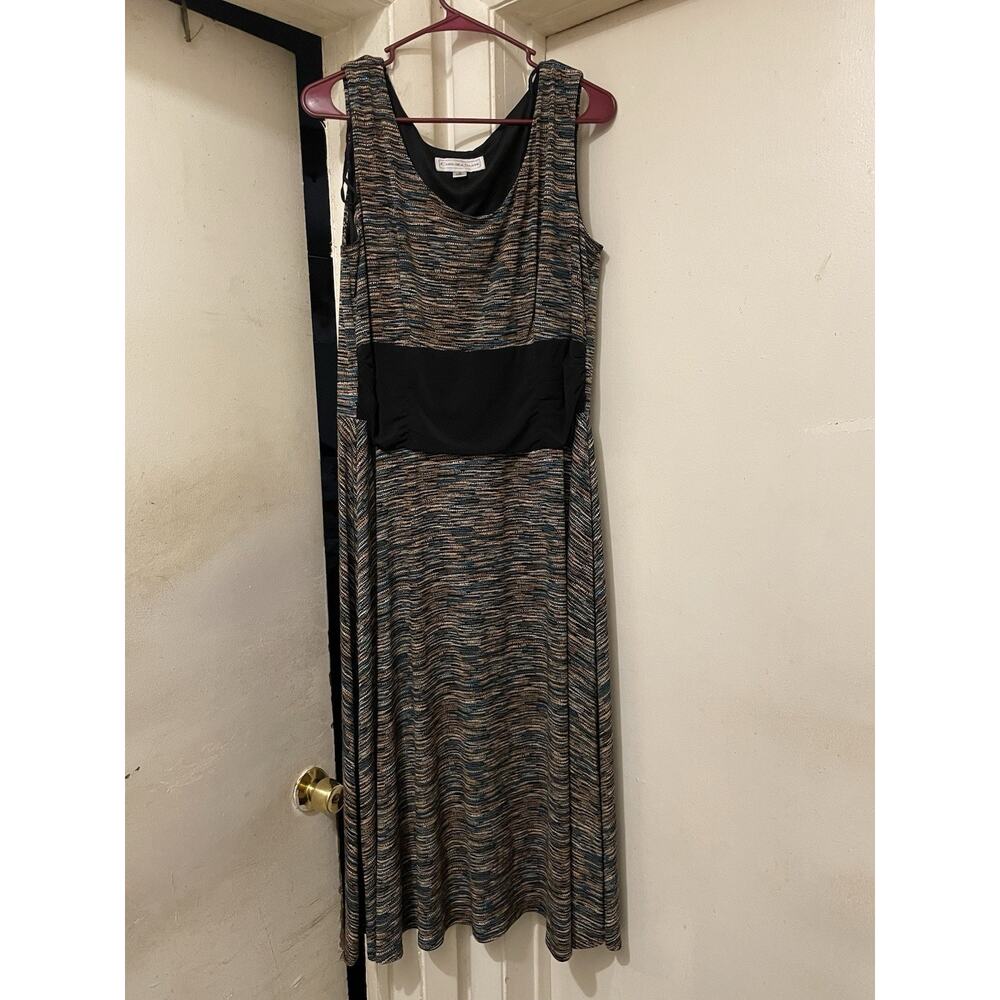 Chelsea Suite Women’s Sleeveless Midi Dress Size 18 Abstract Print